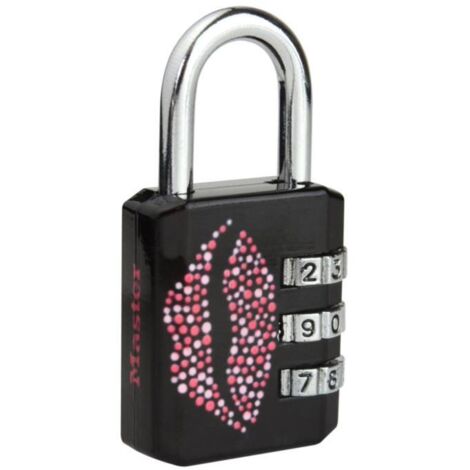Master Lock Vorhängeschloss Kombination mit Metallic-Schwarz 30 mm