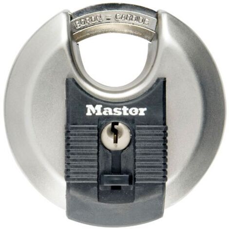MASTER LOCK Vorhängeschloss mit Schlüssel aus Stahl, Länge 70 mm Master Lock