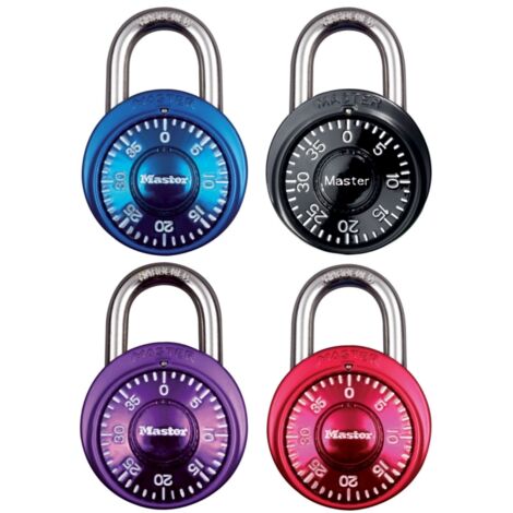 MASTER LOCK Vorhangschloss 1533 EURD Tresor Zahlenschloss, 40 mm, bunt, SB