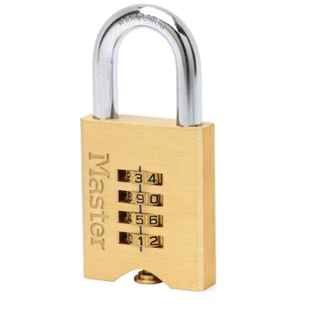MASTER LOCK Vorhangschloss 651 EURD Zahlenschloss, 50 mm, Messing SB