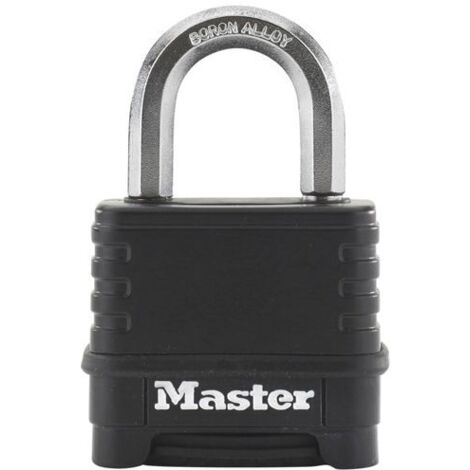 Master Lock Zahlenschloss aus Zink 56mm Schwarz M178EURDLF
