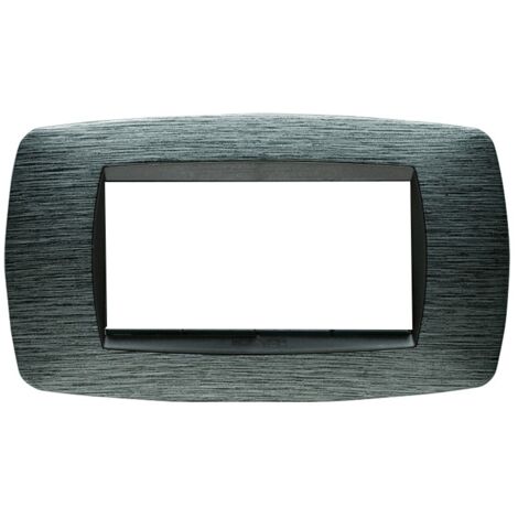 Master Modo placca 4 moduli grigio satinato 39TC514