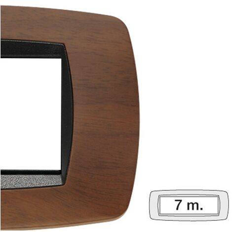 Master Modo placca 7 moduli colore noce scuro 39TC457