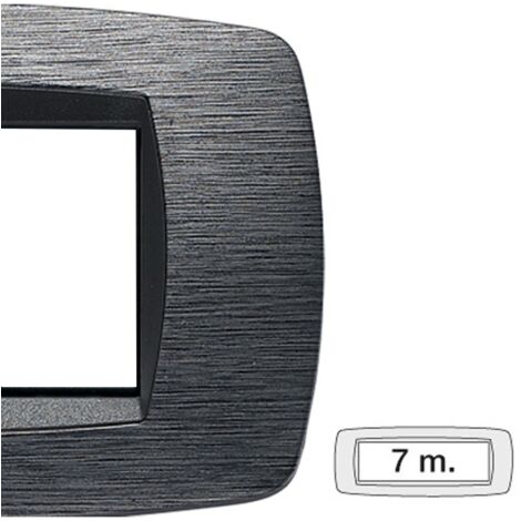 Master Modo placca 7 moduli grigio satinato 39TC517