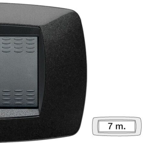 Master Modo placca 7 moduli nero 39TC207