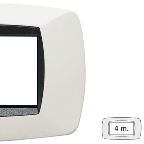 Master Modo plaque 4 modules blanc 39TC104