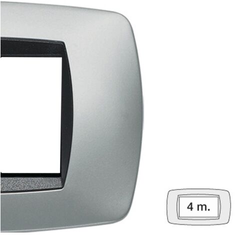 Master Modo plaque 4 modules titane 39TC254