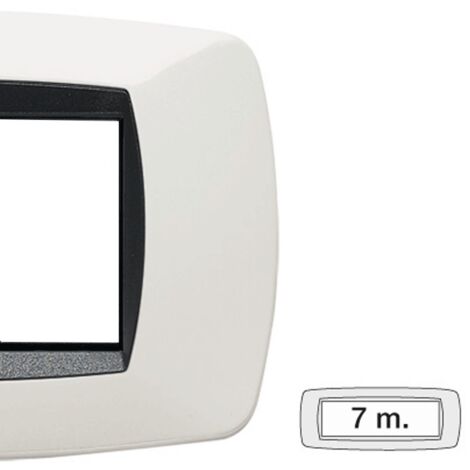 Master Modo plaque 7 modules blanc 39TC107