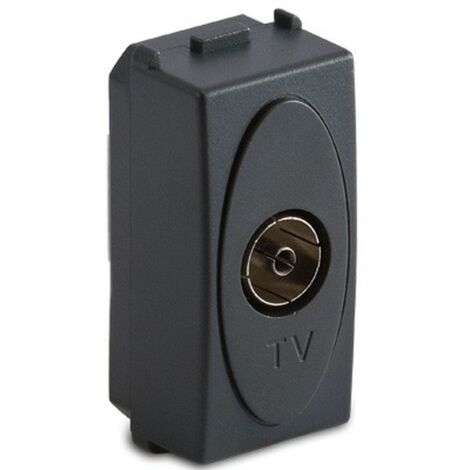 MASTER MODO - PRESA MASTER TV 9,5 MM TIPO PASSANTE FEMMINA FINALE GRIGIO 31255