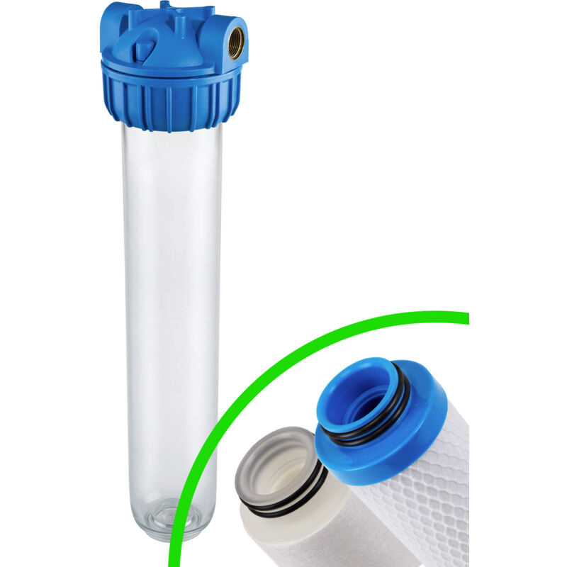 Atlas Filtri - Carter porte filtre 3P 20'' Master Single bx entrée/sortie 1' femelle