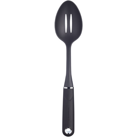 MasterClass Cuchara con mango blando, nylon antiadherente, 34 cm