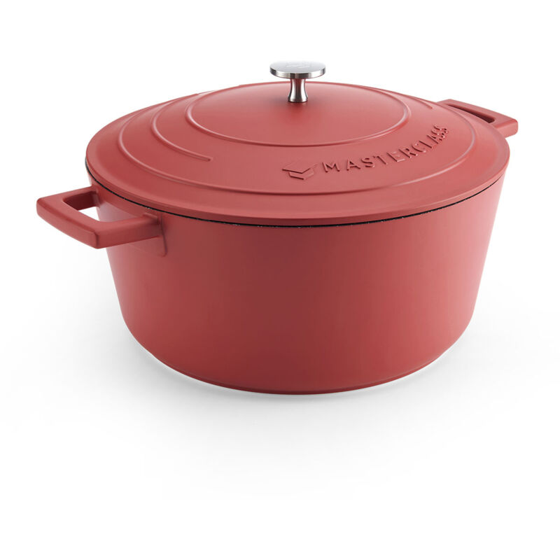 MasterClass Cast Aluminium 5L Casserole Dish Red
