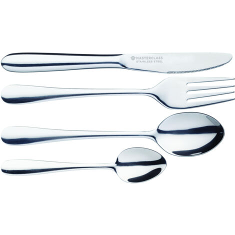 MasterClass Kinderbesteck-Set, silber, 4-tlg.
