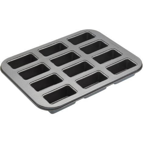 masterclass KitchenCraft Mini-Kuchen- und Muffinform de Carbonstahl Antihaft BPA frei dede 27 x 35,5 cm 12 Löcher 8 x 4 cm
