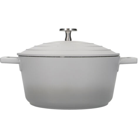 masterclass Leichte Kasserolle mit Deckel, Aluminium, grau ombiert, 2,5 Liter (rund) (MCMCRD20GRY)