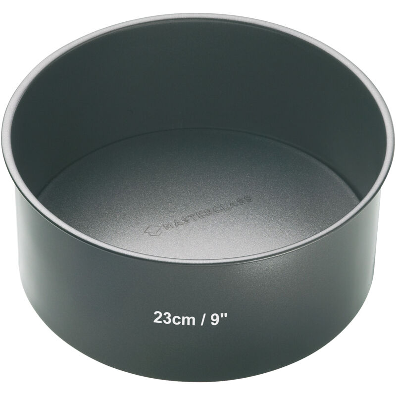 Kitchen Craft - Masterclass Master Class Rundkuchenform Mit Losem Boden, Stahl, Schwarz, 23 Cm