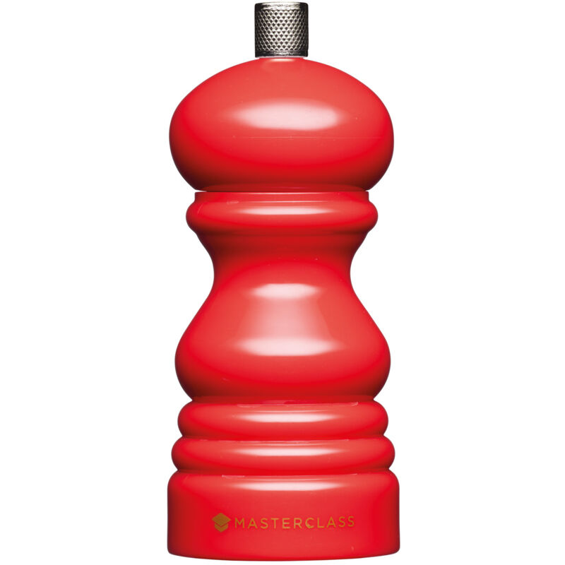 MasterClass Red 12cm Salt or Pepper Mill