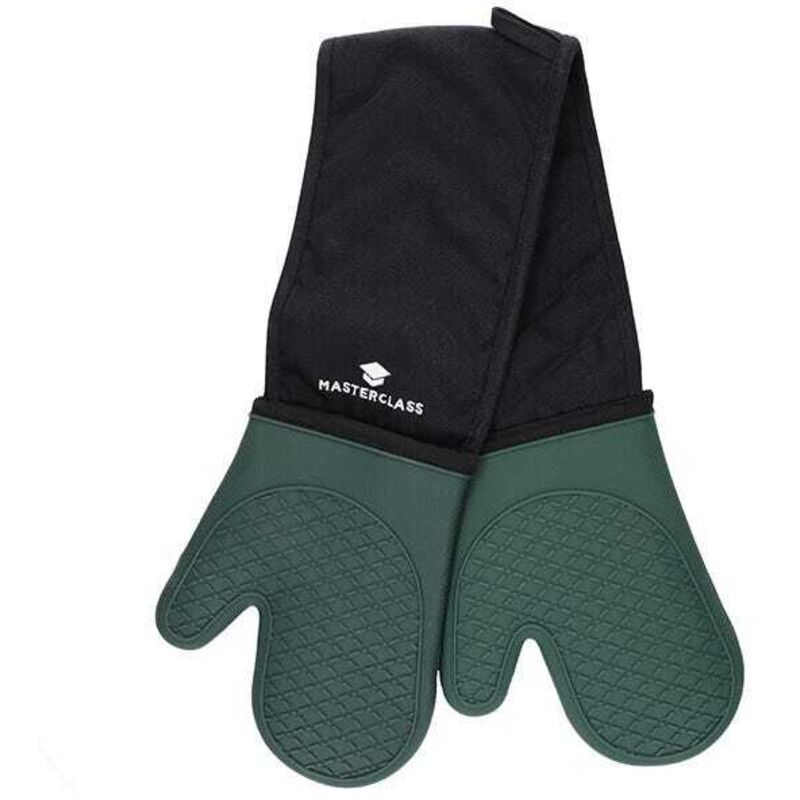 Masterclass - Seamless Silicone Double Oven Glove Hunter Green