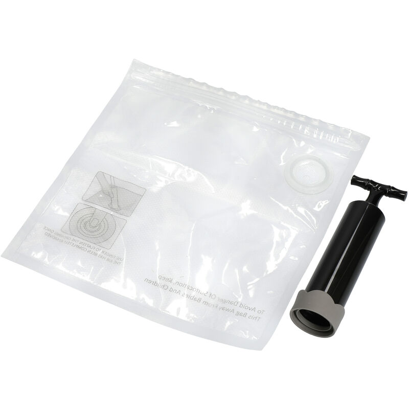 Image of Sigillatrice sottovuoto de Vacuum Food con 4 Sacchetti riutilizzabili Bags 24 x 24 cm - Masterclass
