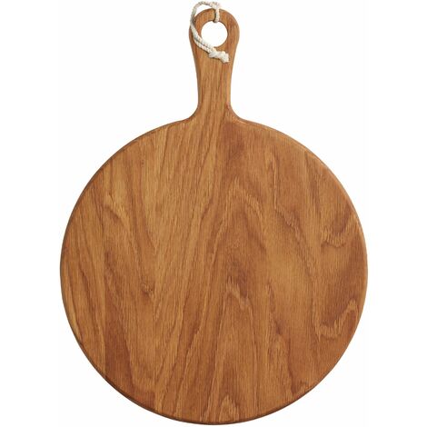 MasterClass Tavola da portata / Antipastiera rotonda in legno di quercia, 30 x 40,5 cm (12" x 16")