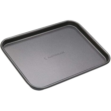 MasterClass Teglia rettangolare per biscotti Crusty Bake, antiaderente, in acciaio al carbonio, grigio, 24 x 17,7 x 1,5 cm
