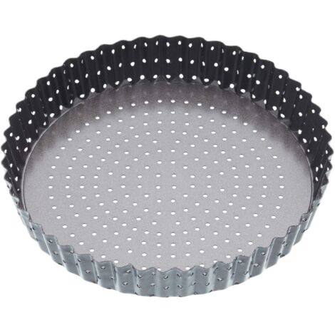 masterclassKitchenCraft Stampo per quiche con fori Doppio strato Antiaderente BPA Free dede Acciaio al carbonio 23 cm