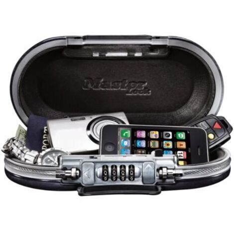 Masterlock – boîte de rangement portable pour téléphone portable, boîte de rangement pour mot de passe 5900-noir