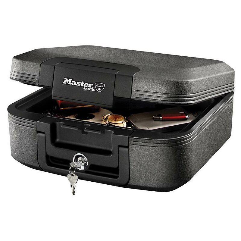 Master Lock - LCHW20101 Medium Key Locking Fire & Water Chest MLKLCHW20101
