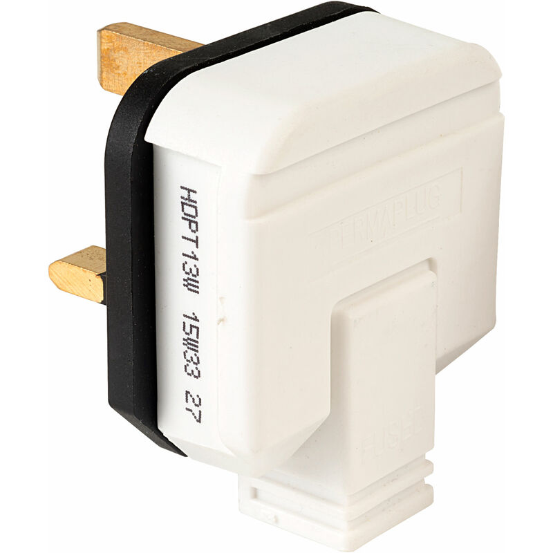 Masterplug HDPT13W Plug 13A Thermoplastic - White