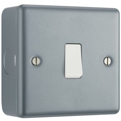 Masterplug MC512-01 Metal Clad 1-Gang 2-Way Light Switch MSTMC512