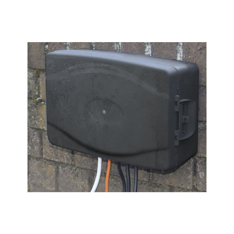 Masterplug Outdoor Elektro-Box XXL mit Steckdosenleiste und Zeitschaltuhr
