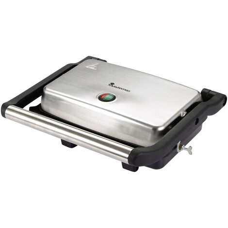 MasterPRO  Elektro Kontaktgrill Antihaftbeschichtung, Cool-Touch-Gehäuse, Überhitzungsschutz  Schwar