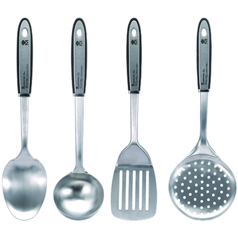 

Set de 4 Utensilios de Cocina de Acero Inoxidable MASTERPRO Gravity