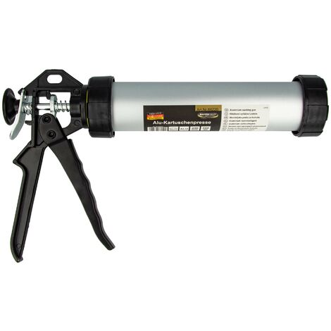 MASTERPROOF PROFESSIONAL Alu-Kartuschenpresse für Silikon, Acryl & Kleber mit Kartusche 310 ml