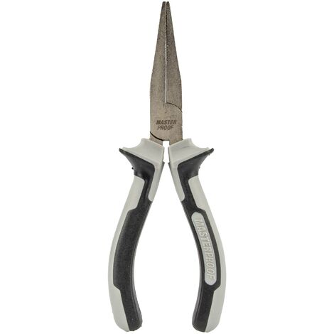 MASTERPROOF PROFESSIONAL Flachzange 160 mm, 2-K Griff ür optimalen Halt