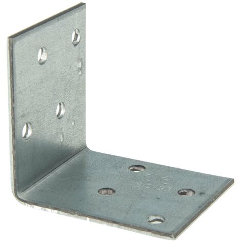 MASTERPROOF PROFESIONAL PROFESSIONAL Lochplattenwinkel Winkelverbinder 50 mm x 50 mm x 40 mm x 2,0 mm, feuerverzinkt