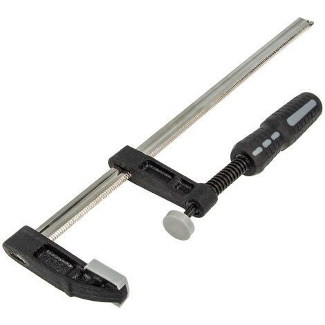 MASTERPROOF PROFESSIONAL Profi Schraubzwinge 50 mm x 300 mm, Temperguss, DIN 5117