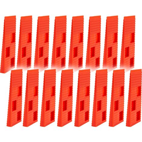 MASTERPROOF PROFESSIONAL Unterlegkeile Ausgleichskeile Montagekeile 1 - 6 mm, 16 Stück, mit Kerbe
