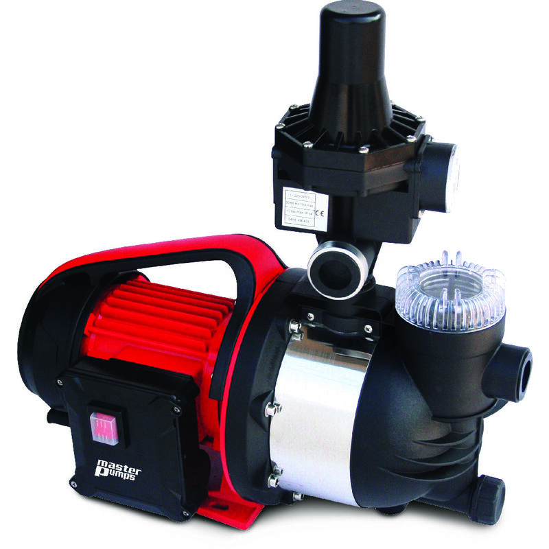 

MASTERPUMPS MPXI1102PC - Pompa di superfice per irrigazione 1100W, portata massima 4560 litri/ora con filtro