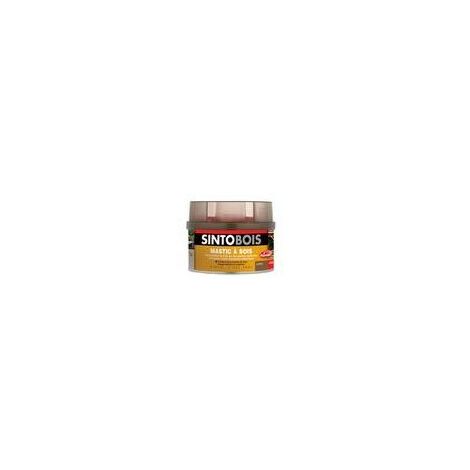 Mastic polyester SINTOBOIS grain fin pour un travail de précision coloris chêne moyen pot de 570g + 30g de durcisseur - Chêne moyen