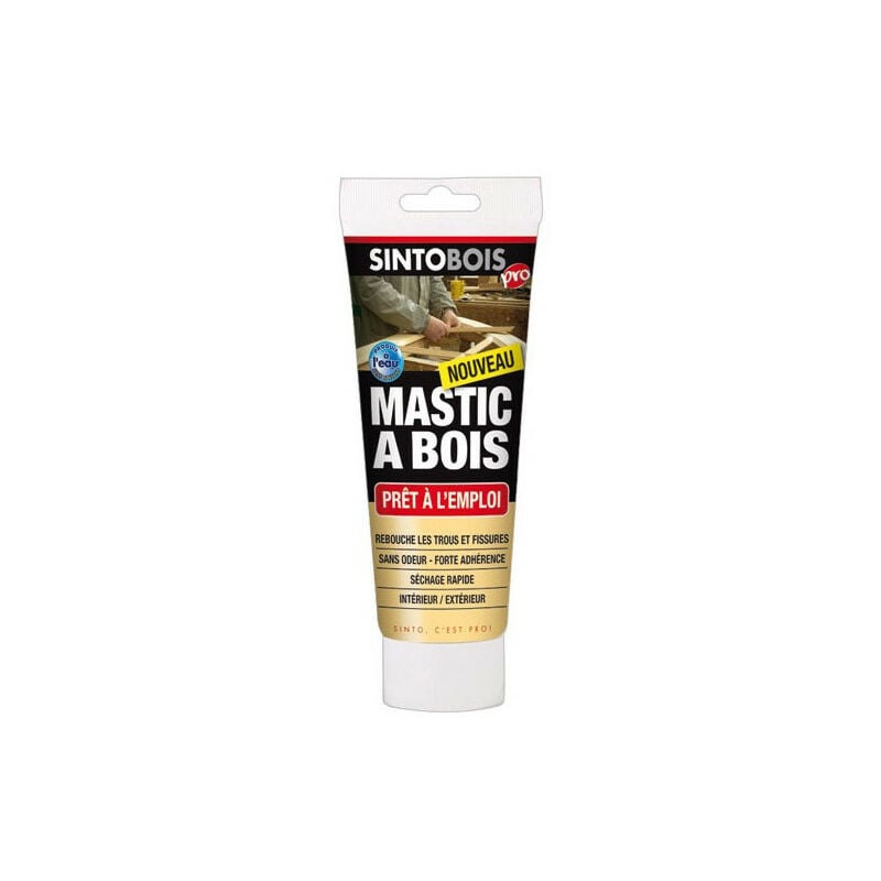 Sinto - mastic a bois pret a l emploi bois clair tube 400G