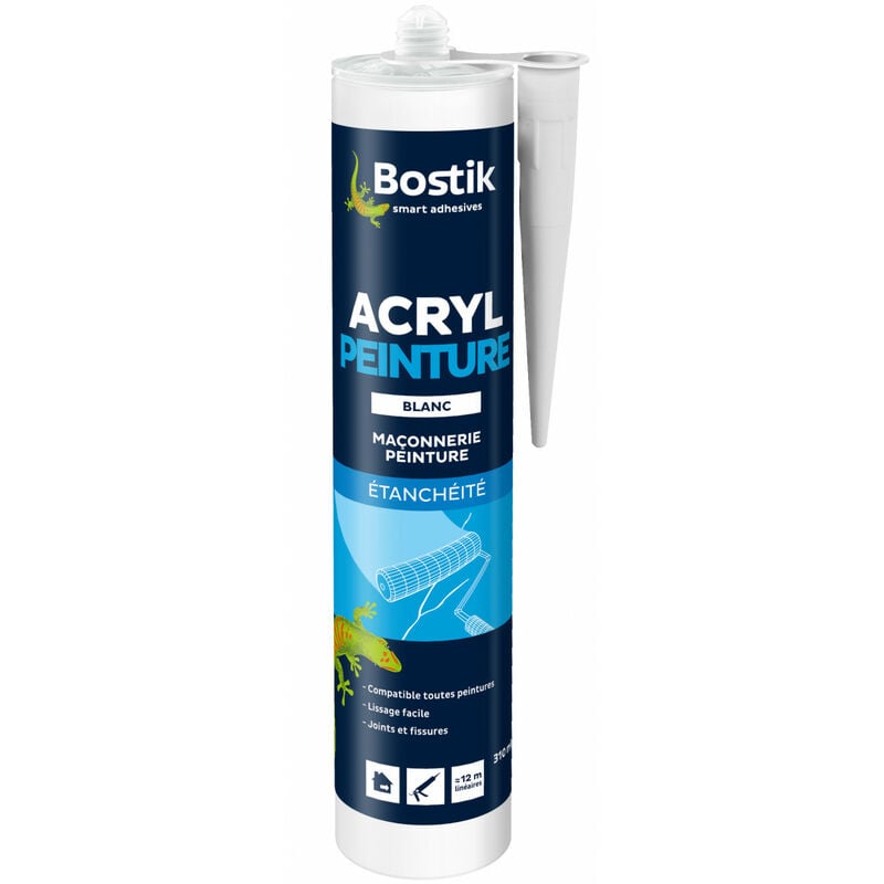 Bostik - Mastic d'étanchéité acryl peinture - cartouche 310ml 310 ml