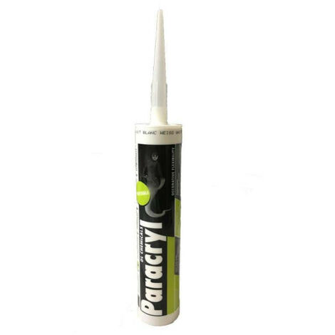 Mastic acrylique blanc 300ml – Étanchéité joints faible mouvement – Résistance UV et vieillissement – Pour béton et bois