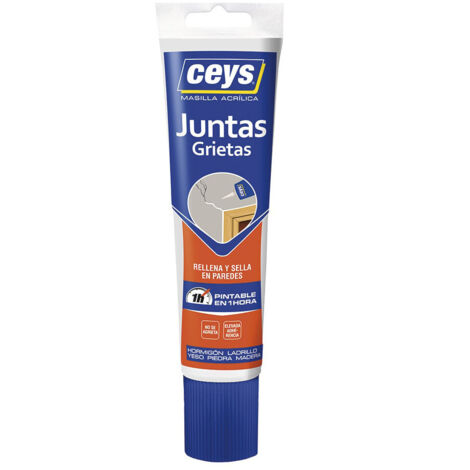 Mastic acrylique blanc – Joints fissures – 125ml – Ceys – Réparation murs