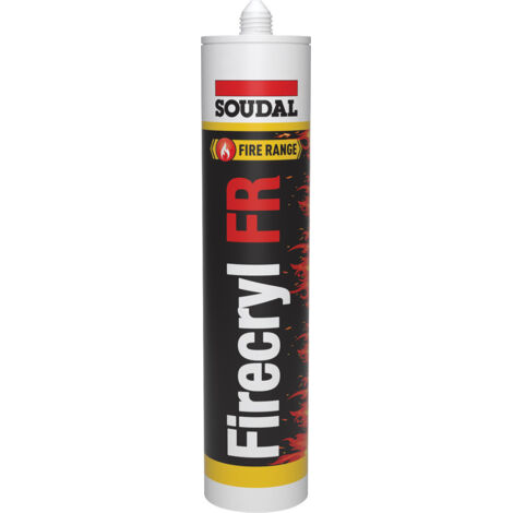 Mastic acrylique coupe-feu FIRECRYL - 310 ml - blanc - SOUDAL