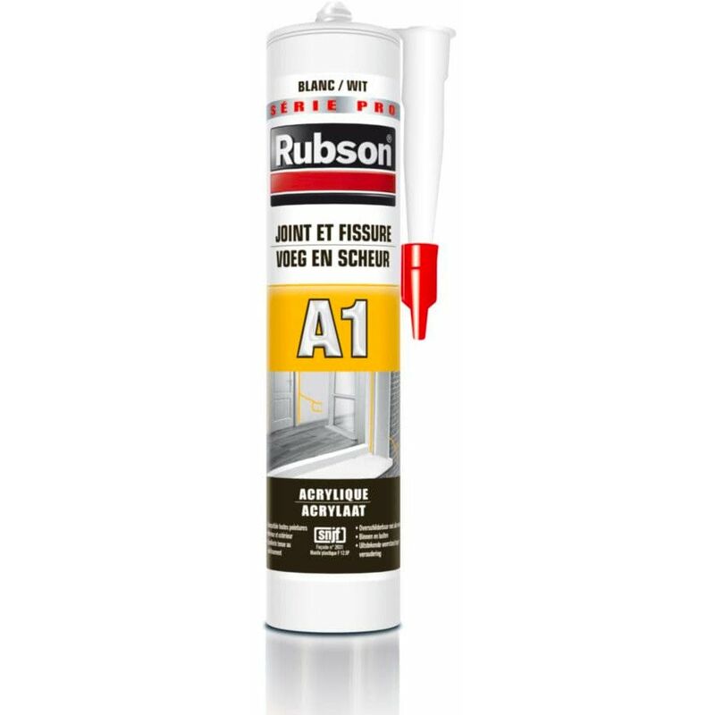 Rubson - Mastic acrylique Blanc joints et fissures 300ml A1
