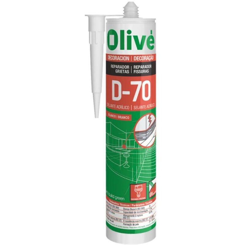 Mastic acrylique Olive 300 Ml Gris D-70 Gris