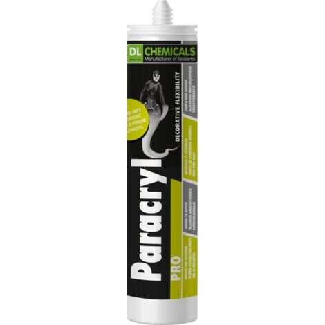 Mastic acrylique Paracryl PRO DL CHEMICALS - 310 ml - Blanc - 100595
