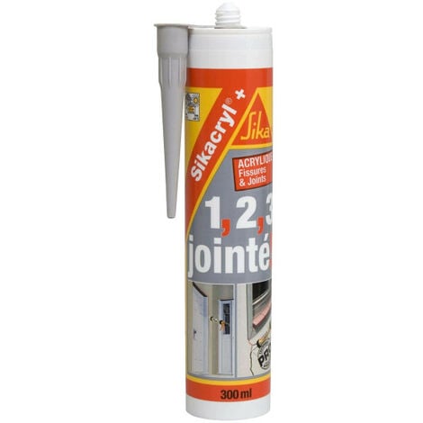 Mastic acrylique SIKA Sikacryl Plus - Gris - 300ml