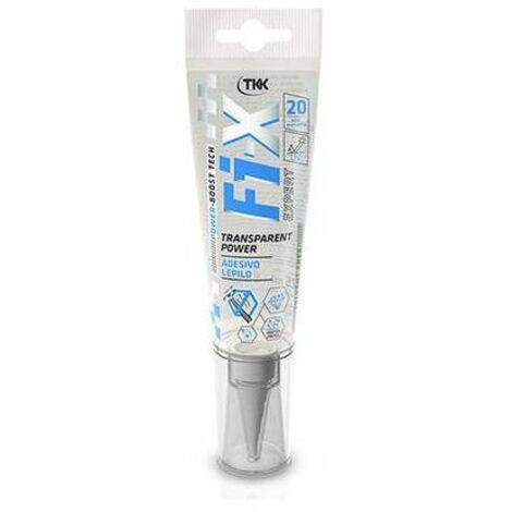 Mastic adhésif fi-x transparent power